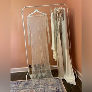 Pearl Rhinestone Cover Up Dress